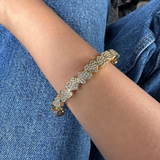 Studded Half Heart Cuff