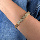 Studded Half Heart Cuff