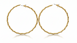 Twisted Oversized Hoop Earrings
