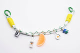 White/Green/Yellow Bag Charm