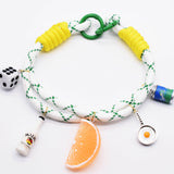 White/Green/Yellow Bag Charm