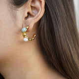Turquoise Gemstone Stud