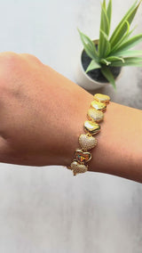 Studded Bubble Heart Bracelet