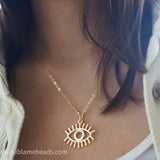 Sunshine Evil Eye Necklace
