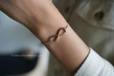 Multicolored infinity bracelet