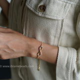 Multicolored infinity bracelet