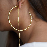 Oversized Half Hoop With Tassel