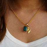 Green Stone With Half Moon