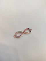 Multicolored infinity bracelet