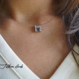Ickle Initial transparent necklace