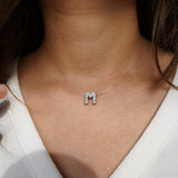 Ickle Initial transparent necklace
