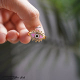 Marquise Evil eye ring