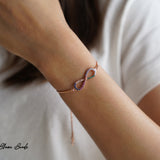 Multicolored infinity bracelet