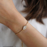 Gold Studded Hamsa Hand Bracelet