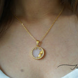 Zodiac pearl necklace