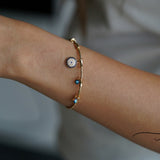 Round Multi Evil Eye Charm Bracelet