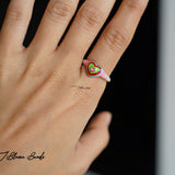 Rainbow Heart Ring