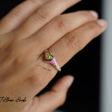 Rainbow Heart Ring