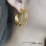 Triple Tiny Hoop Earrings