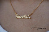Signature Name necklace with stud