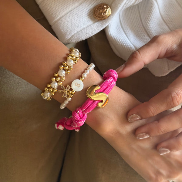 Bold Initial Braid Bracelet