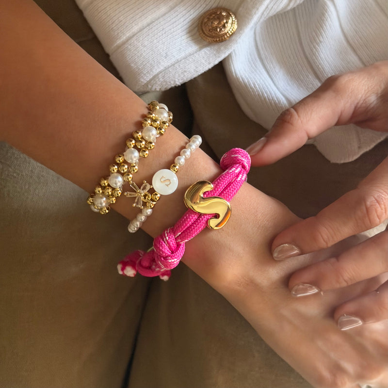 Bold Initial Braid Bracelet