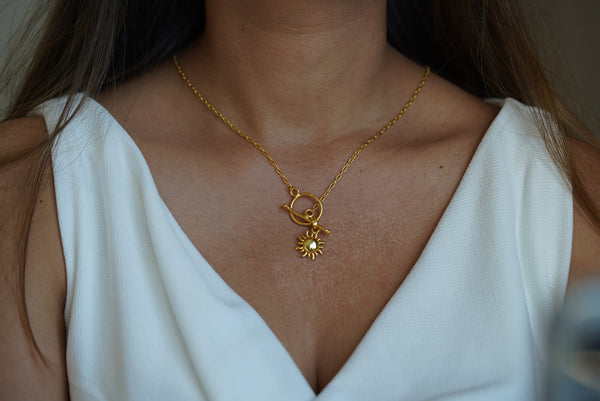Sun Charm Necklace