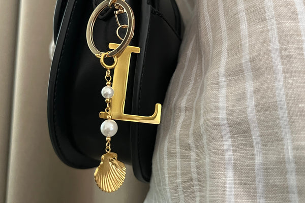 Seaborn Bag Charm with Initial