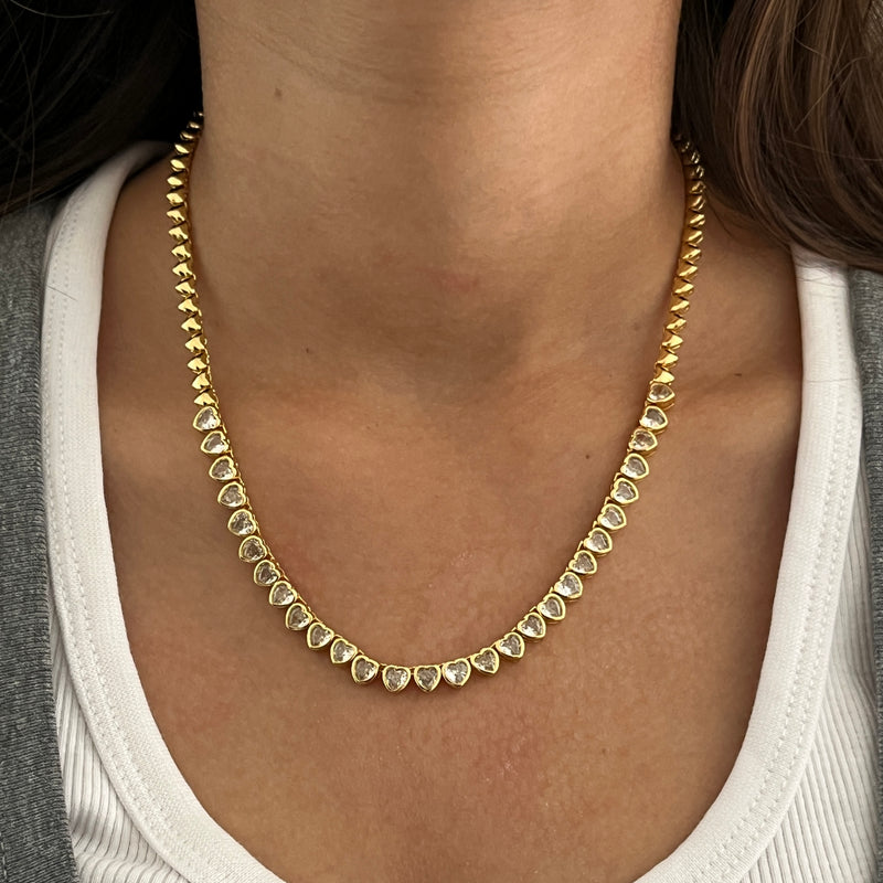 Tennis Heart Necklace