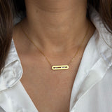 Minimal Bar Sparkle Necklace