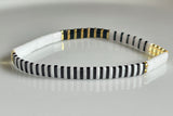 Zebra Gleam Tila Bracelet