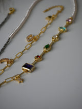 Moonlight Wrap Bracelet with Pyrite Stones