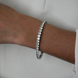Stretch Sparkle Tennis Bracelet - Silver