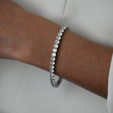 Stretch Sparkle Tennis Bracelet - Silver