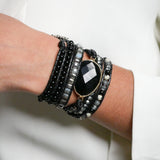 Shadowstone Luxe Stone
 Wrap Bracelet