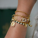 Aura Pearl Charm Wrap Bracelet