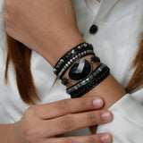 Shadowstone Luxe Stone
 Wrap Bracelet