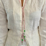 Blush Pink Single Line Lariat