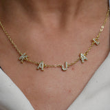 Princess Sparkle Kids Name Necklace