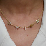 Princess Sparkle Kids Name Necklace