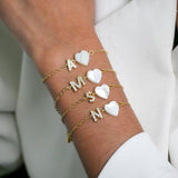 Kids Love Pop Initial Necklace and Bracelet