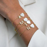 Kids Love Pop Initial Necklace and Bracelet