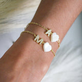 Kids Love Pop Initial Necklace and Bracelet