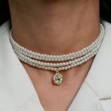Pearl Grace Layered Magnetic Necklace