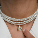 Pearl Grace Layered Magnetic Necklace