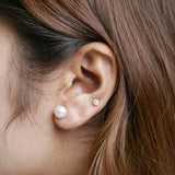 Front-Back Pearl Earrings