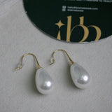 Teardrop Pearl Drop Earrings