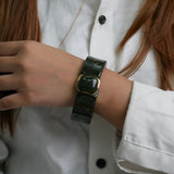 Chunky Acrylic Resin Stretch Cuff Bracelet