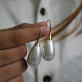 Teardrop Pearl Drop Earrings