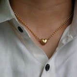 Magnetic Front-Closure Heart Necklace